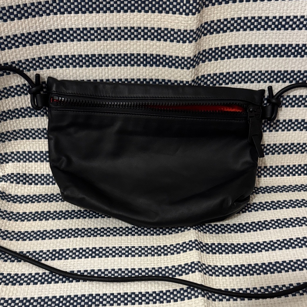 Bottega Veneta Black Leather Crossbody Bag